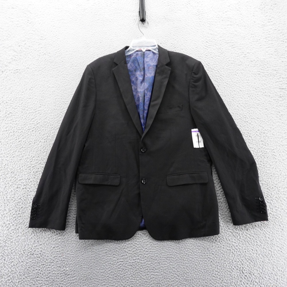 Soul of London Mens‎ Black Blazer Jacket Size 48 Regular Sport Coat NEW